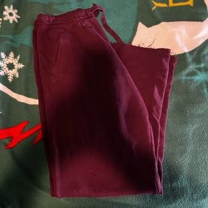 Maroon PINK sweatpants